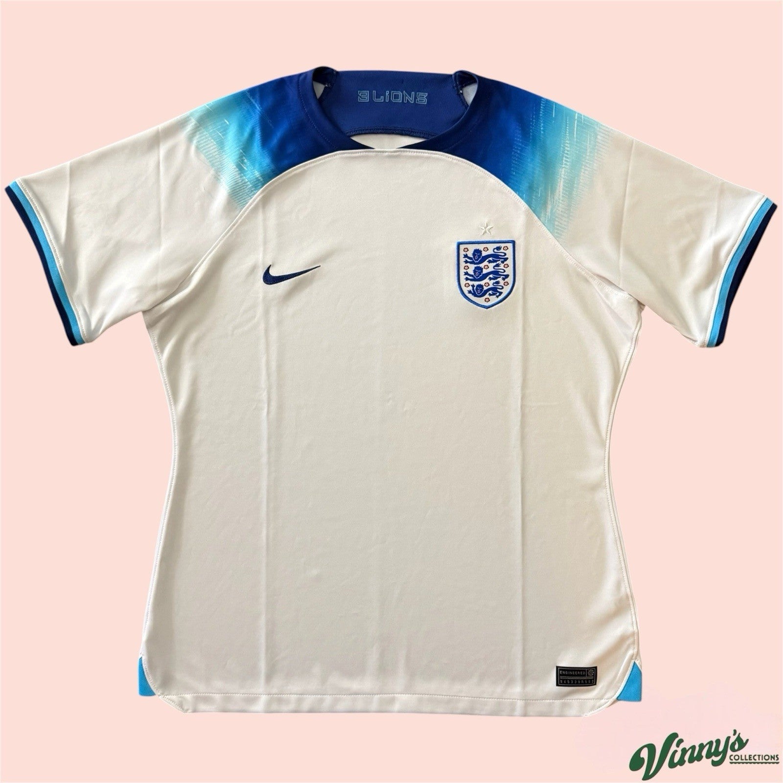 Nike Dri Fit England National Soccer Kit Jersey Mens Large