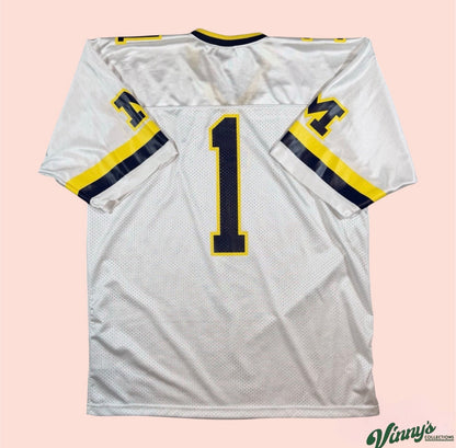 Vintage Nike NCAA Michigan Wolverines Football Jersey #1 Mens XL