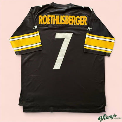 Reebok NFL Pittsburgh Steelers Ben Roethlisberger Football Jersey Mens 2XL