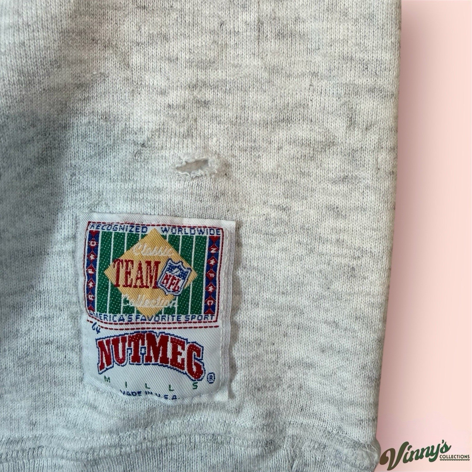 Vintage Nutmeg NFL Miami Dolphins Breakthrough Football Sweatshirt Mens XL