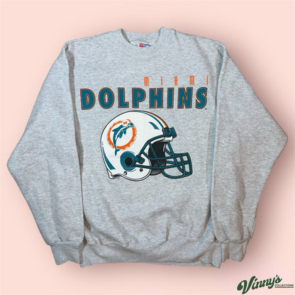 Vintage NFL Miami Dolphins Football Sweatshirt Mens Large