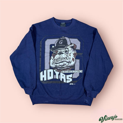 Vintage 1992 NCAA Georgetown Hoyas College Sweatshirt Mens Large