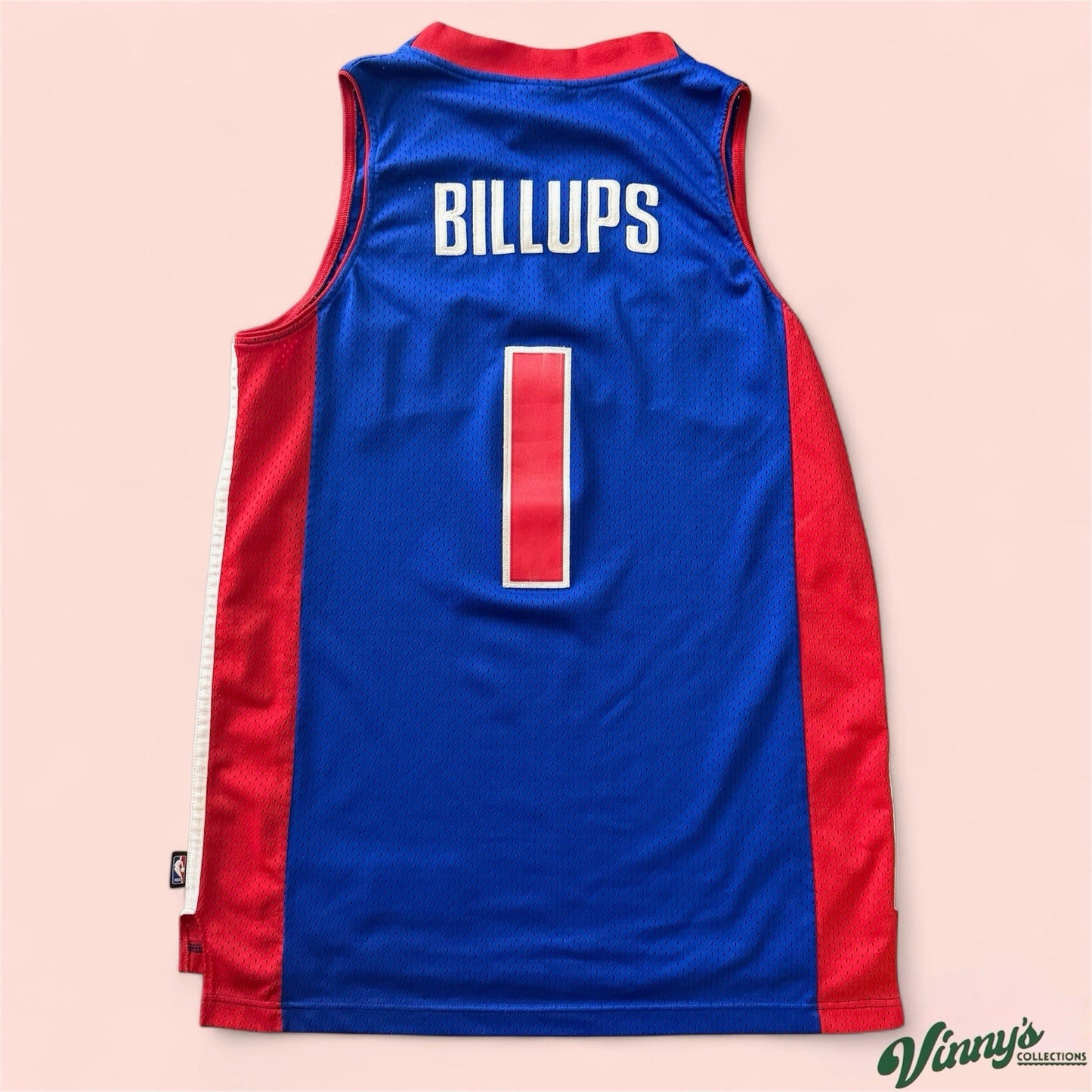 Reebok NBA Detroit Pistons Chauncey Billups Basketball Jersey Mens Medium