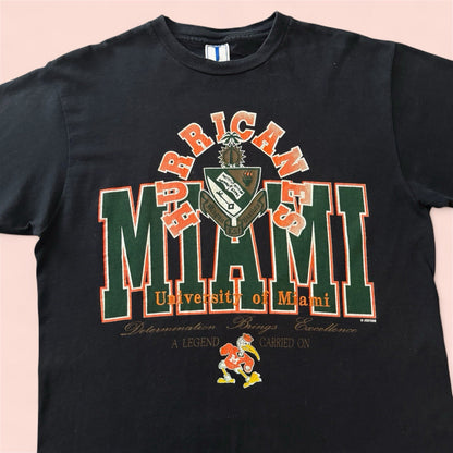 Vintage NCAA Miami Hurricanes College Shirt Mens Large