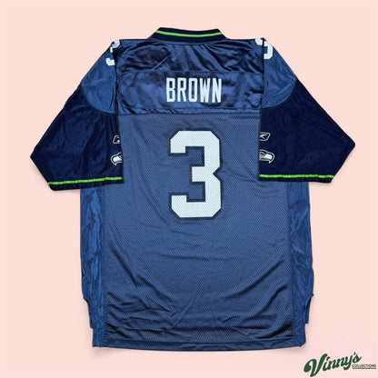 Reebok NFL Seattle Seahawks Josh Brown Football Jersey Mens Large