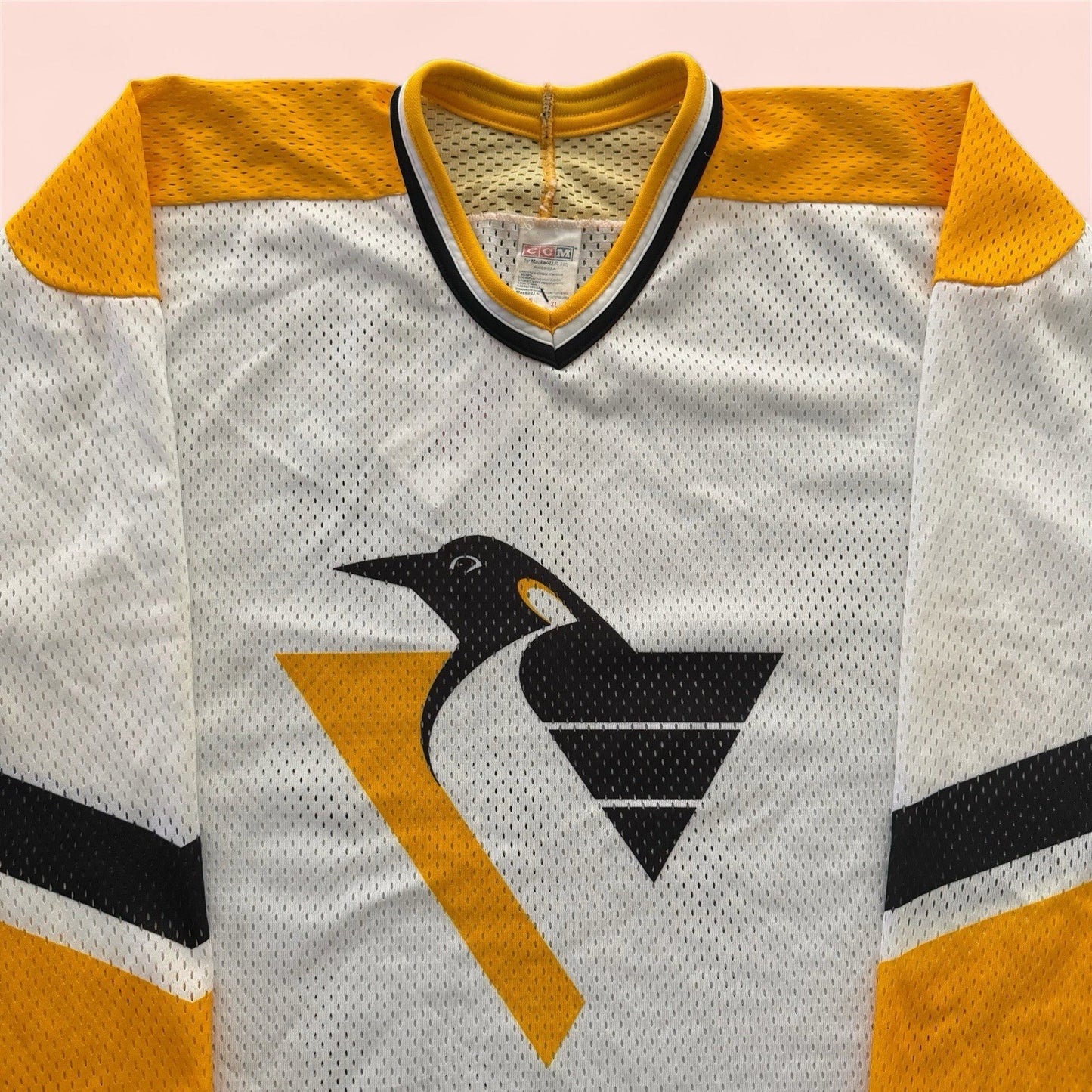 Vintage CCM NHL Pittsburgh Penguins Hockey Jersey Mens XL