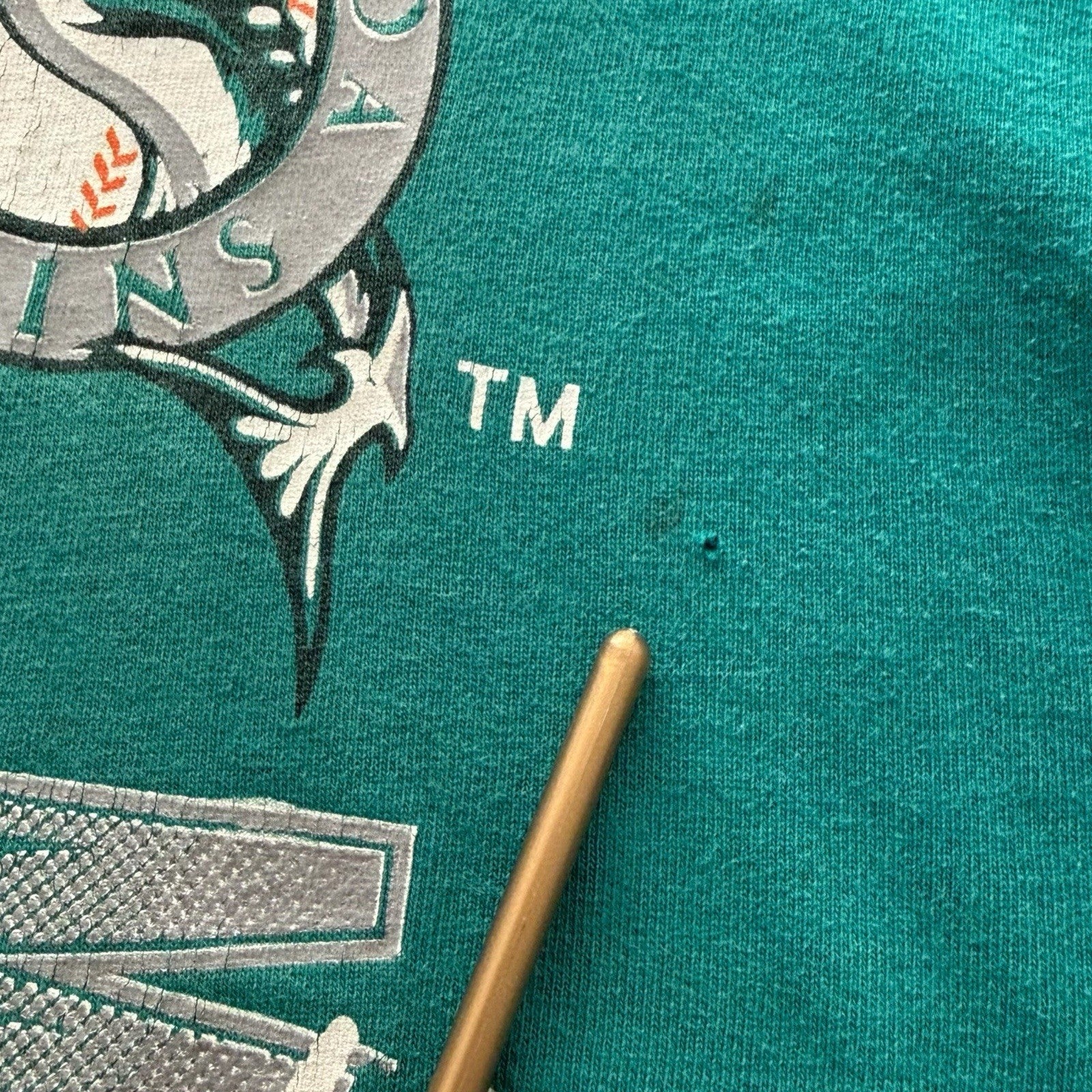 Vintage Logo 7 MLB Florida Marlins Baseball Shirt Mens XL