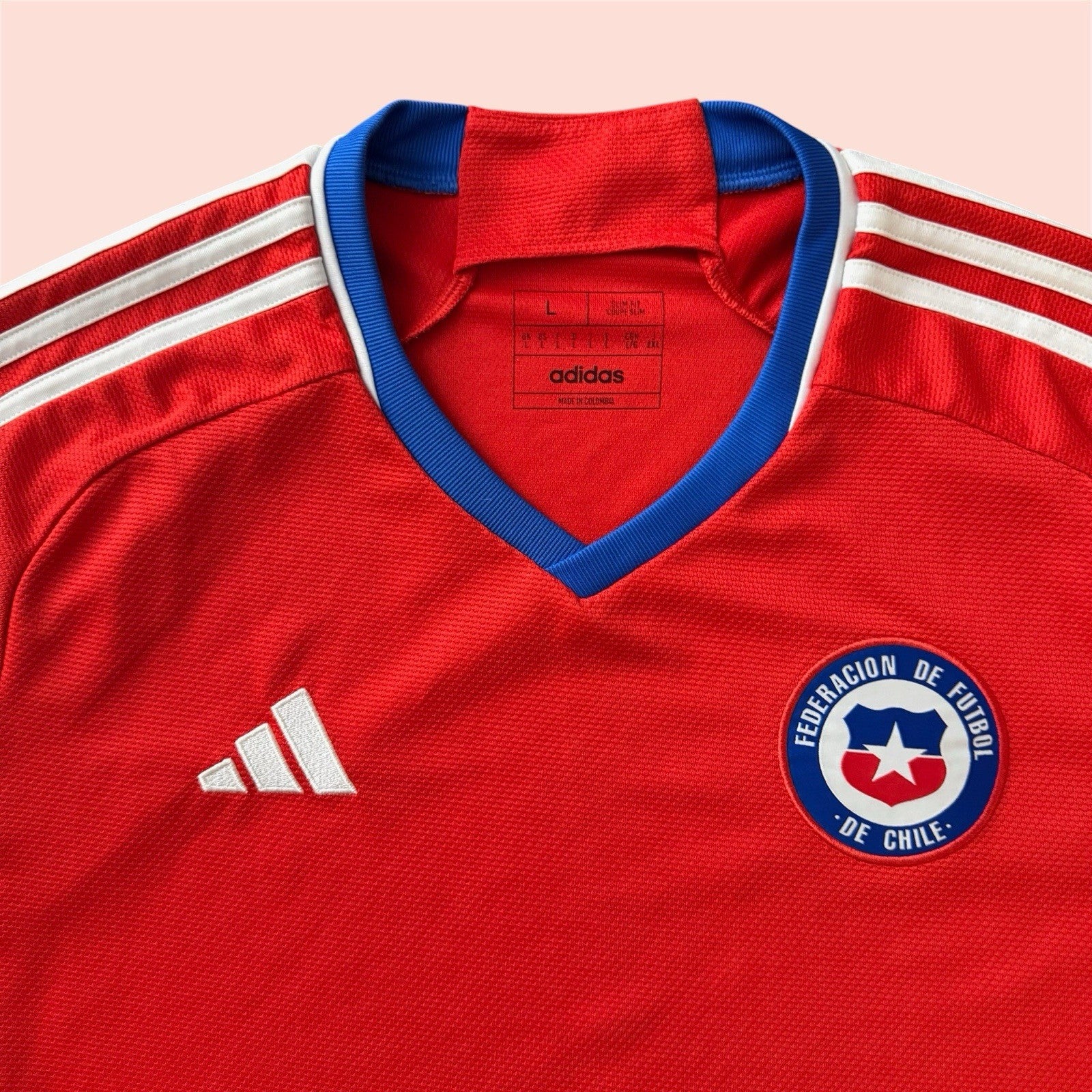 Adidas 2022 Chile National Soccer Kit Jersey Mens Large