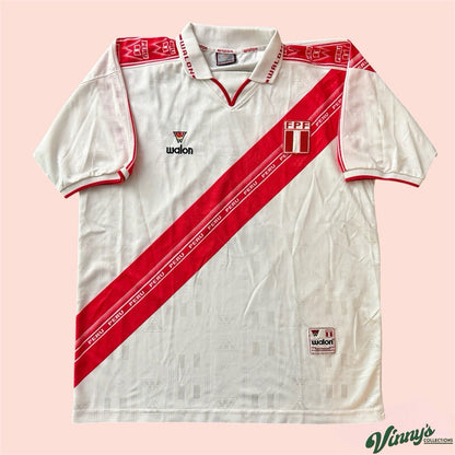 Vintage 2000 Walon Peru Home National Soccer Kit Jersey Mens XL