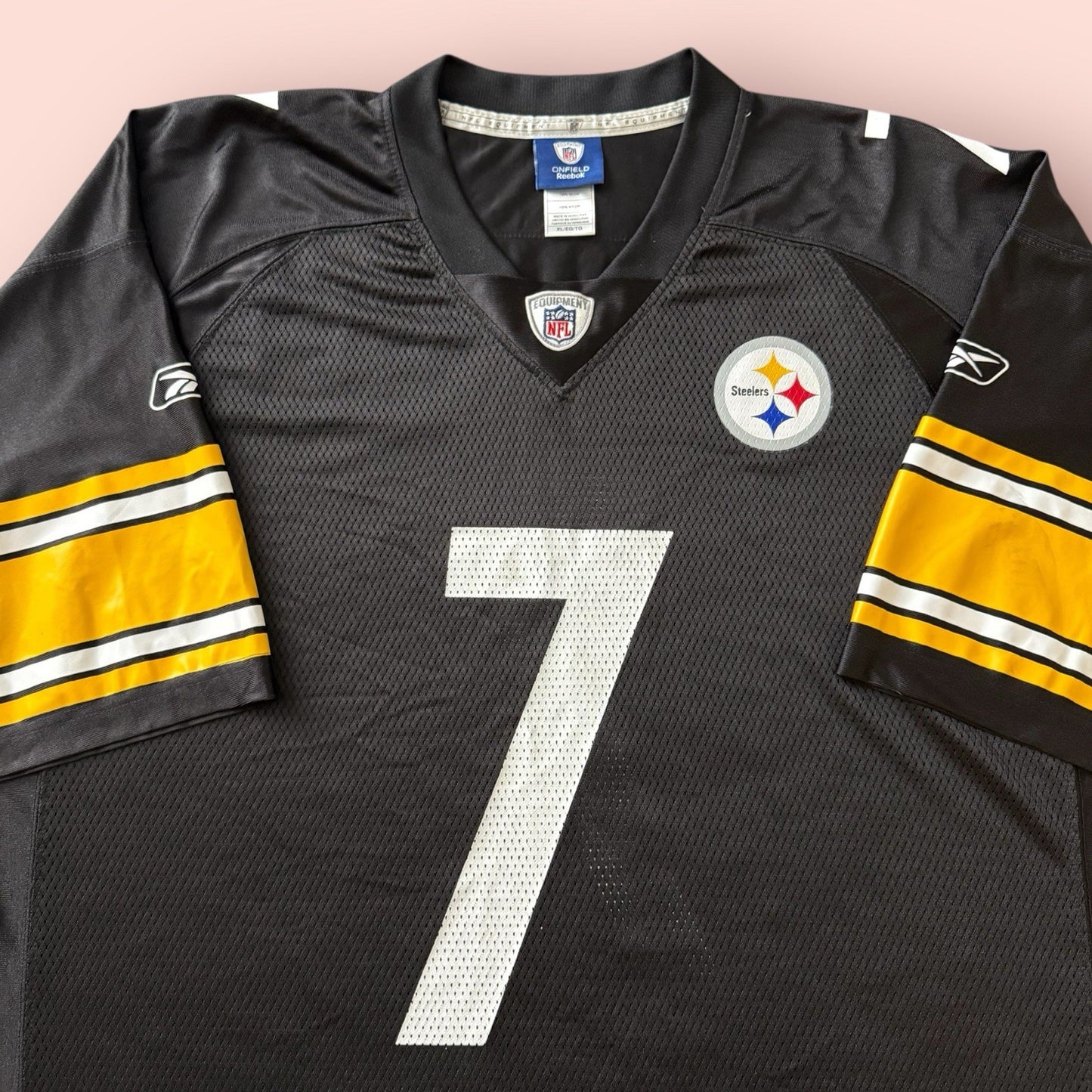 Reebok NFL Pittsburgh Steelers Ben Roethlisberger Football Jersey Mens XL