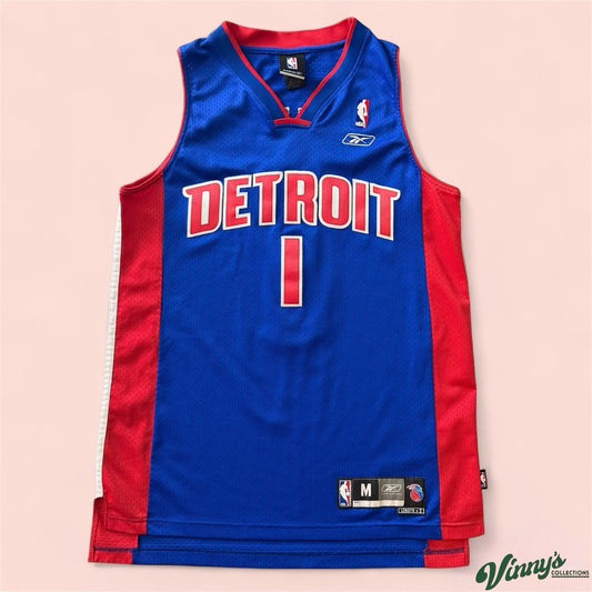 Reebok NBA Detroit Pistons Chauncey Billups Basketball Jersey Mens Medium