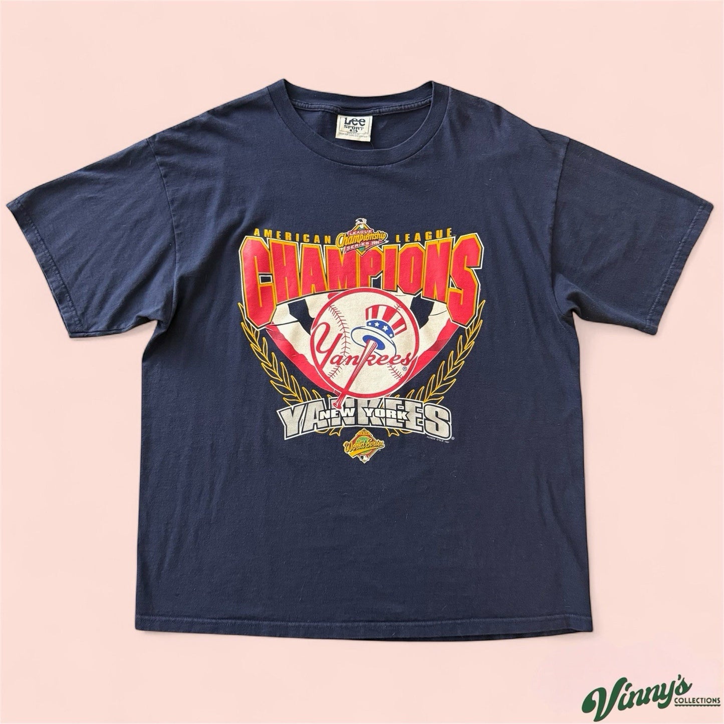 Vintage 1996 Lee Sport MLB New York Yankees Baseball Shirt Mens XL