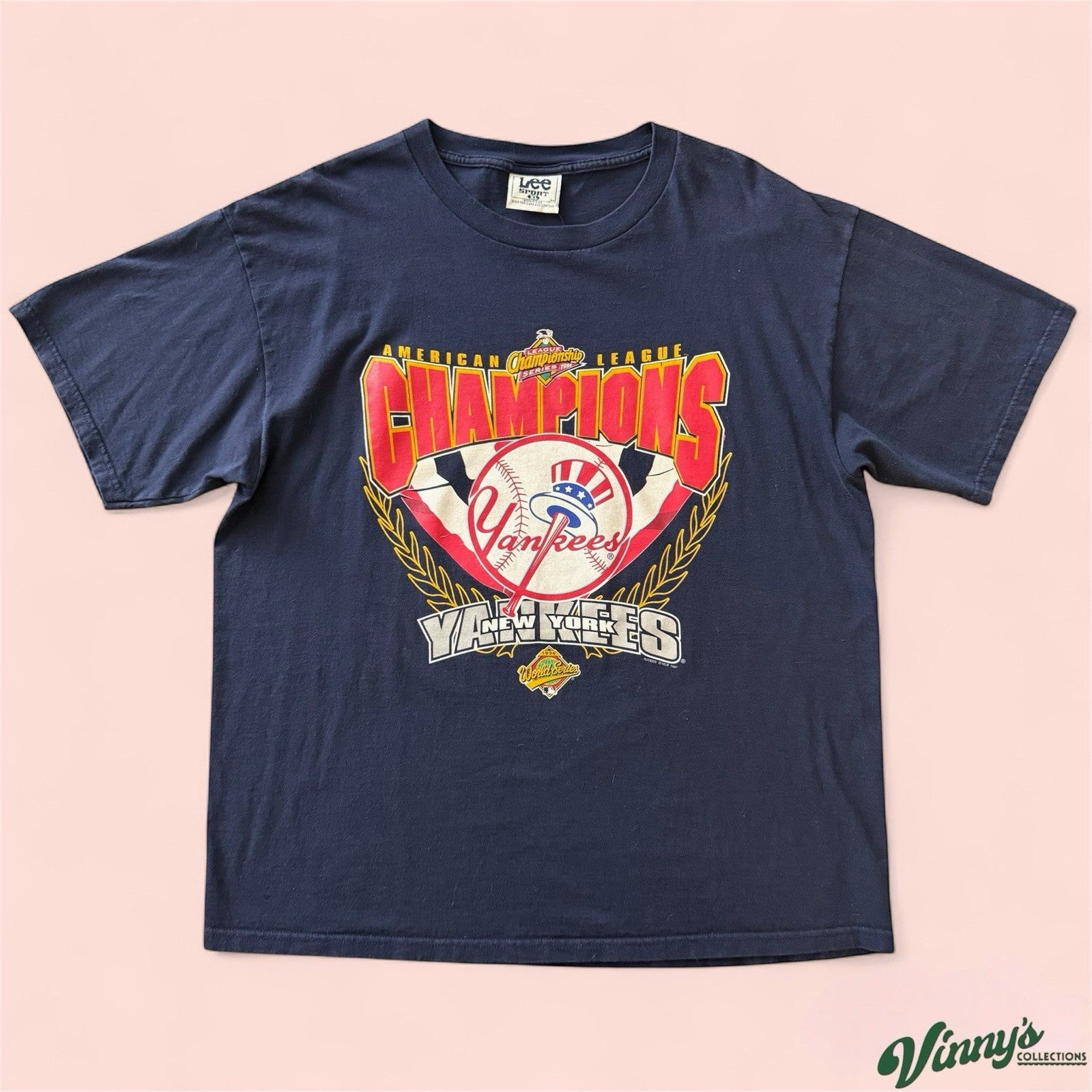 Vintage 1996 Lee Sport MLB New York Yankees Baseball Shirt Mens XL