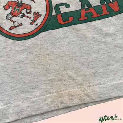 Vintage NCAA Miami Hurricanes College Basketball Shirt Mens Large