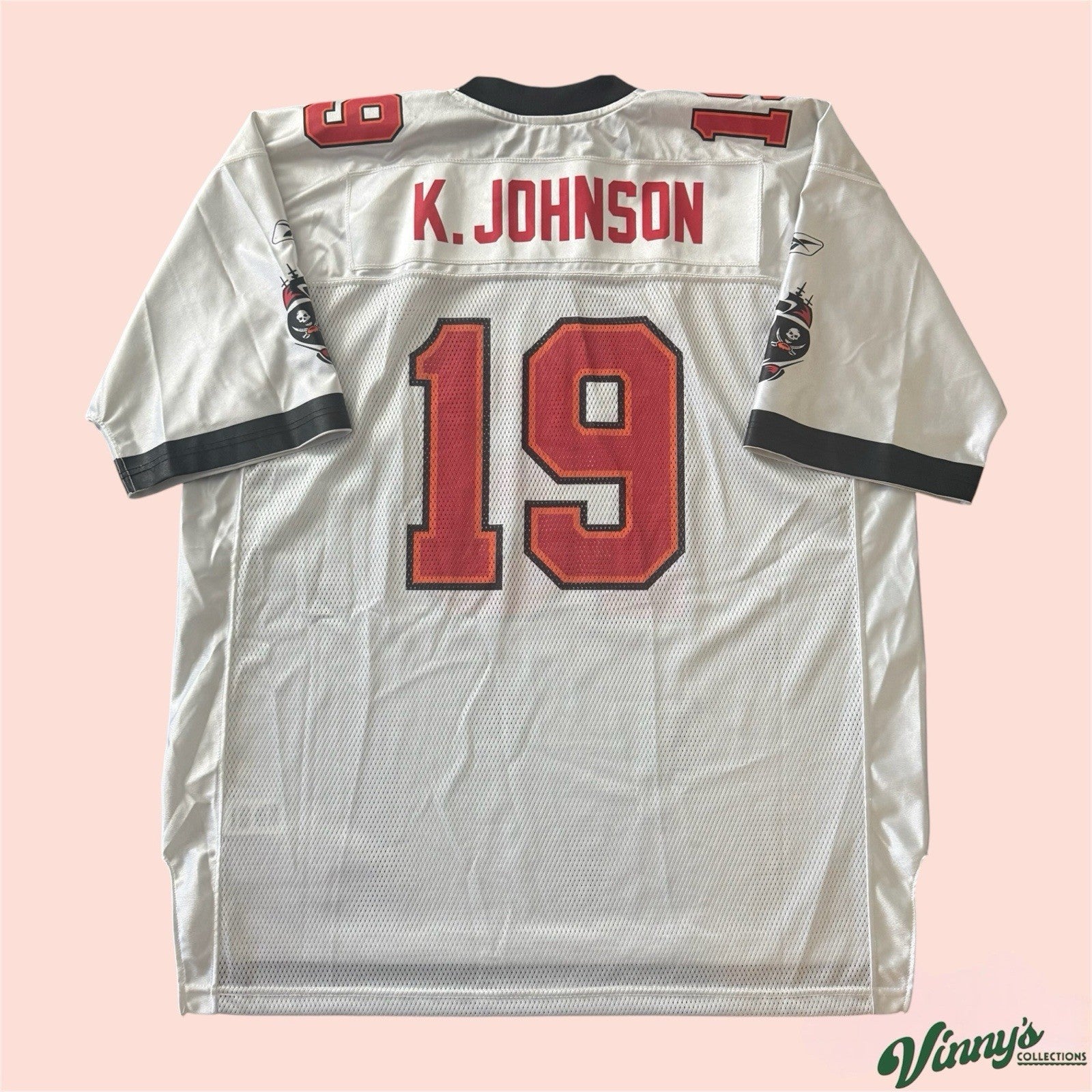 Reebok NFL Tampa Buccaneers Keyshawn Johnson Football Jersey Mens 2XL