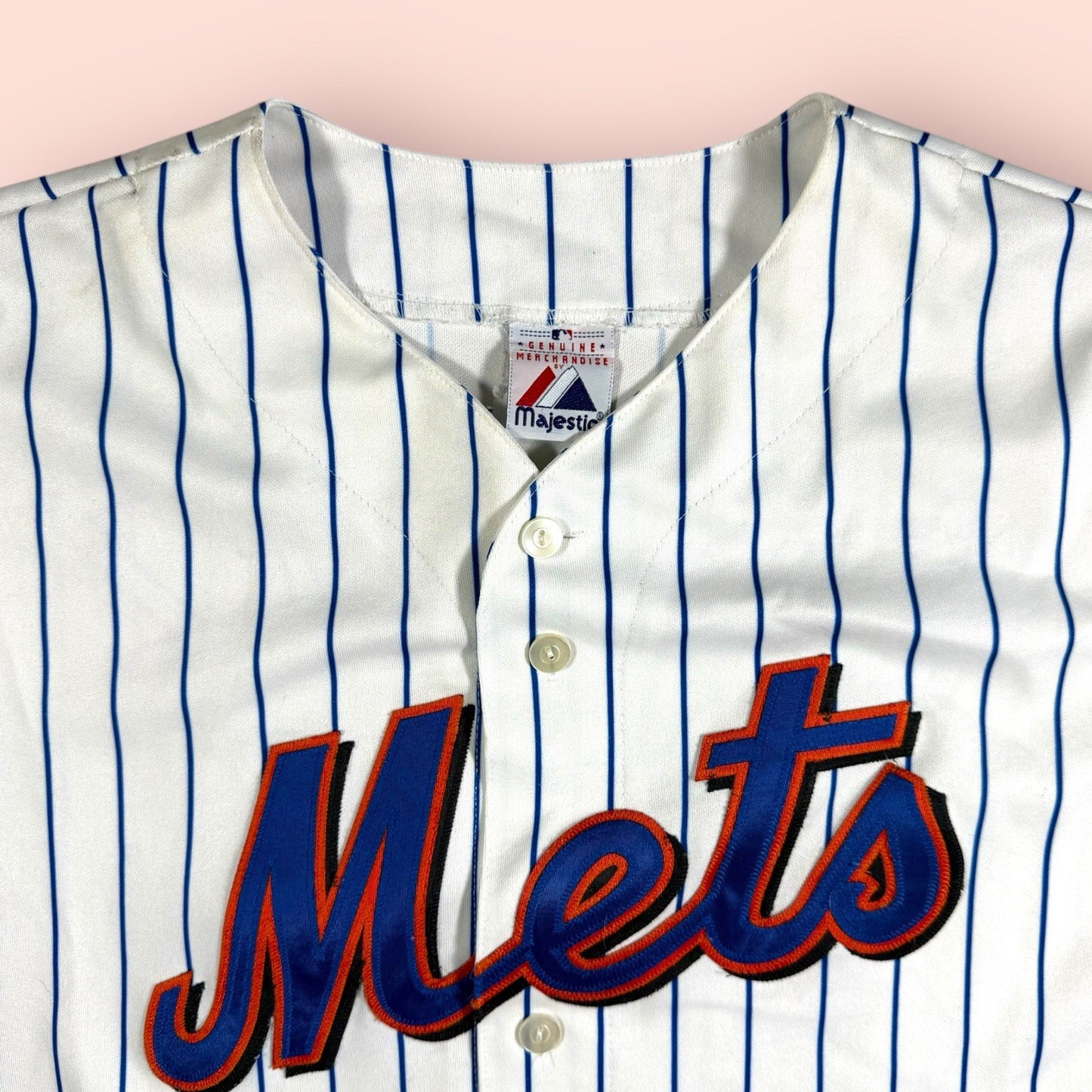 Majestic MLB New York Mets Pedro Martinez Baseball Jersey Mens XL