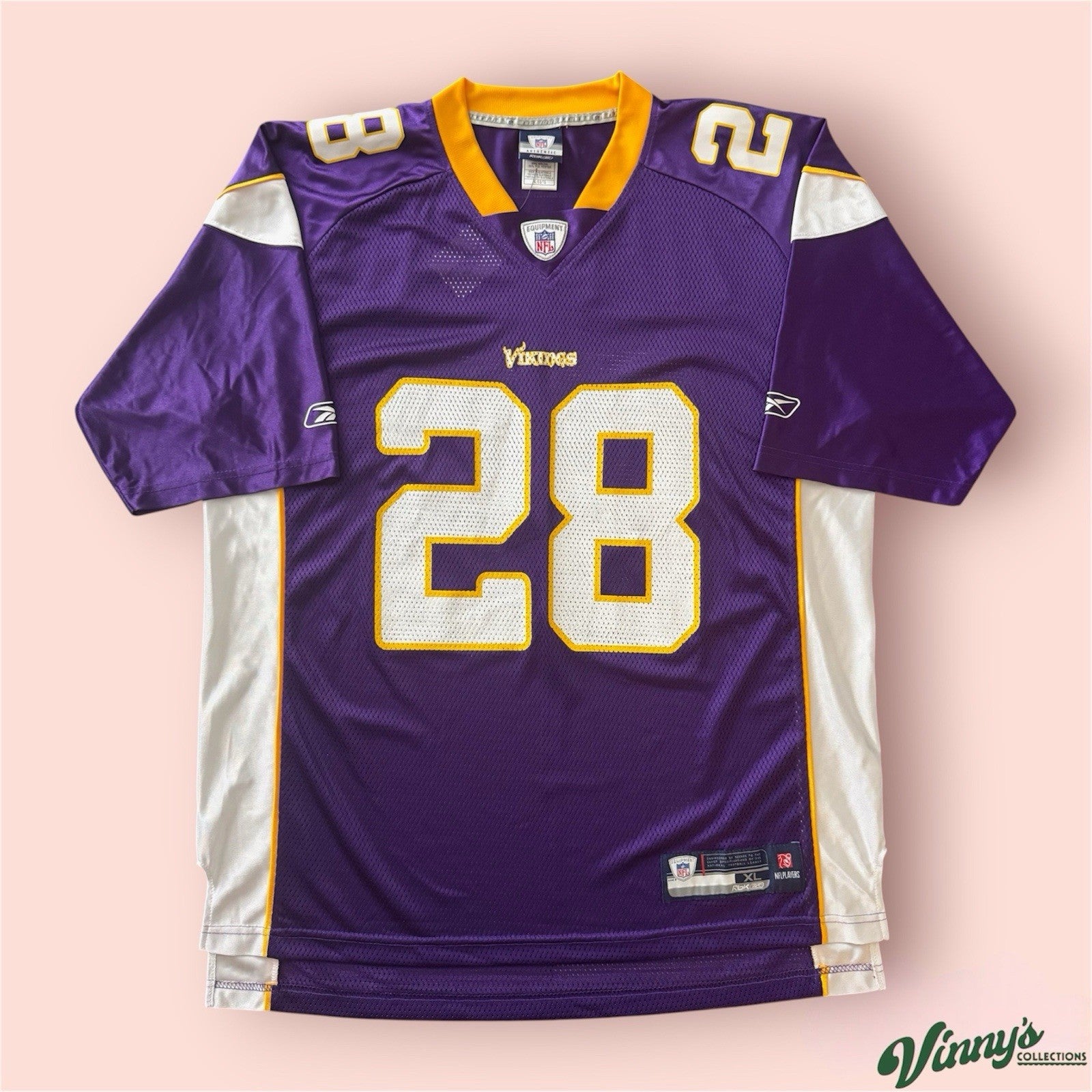 Reebok NFL Minnesota Vikings Adrian Peterson Football Jersey Mens XL