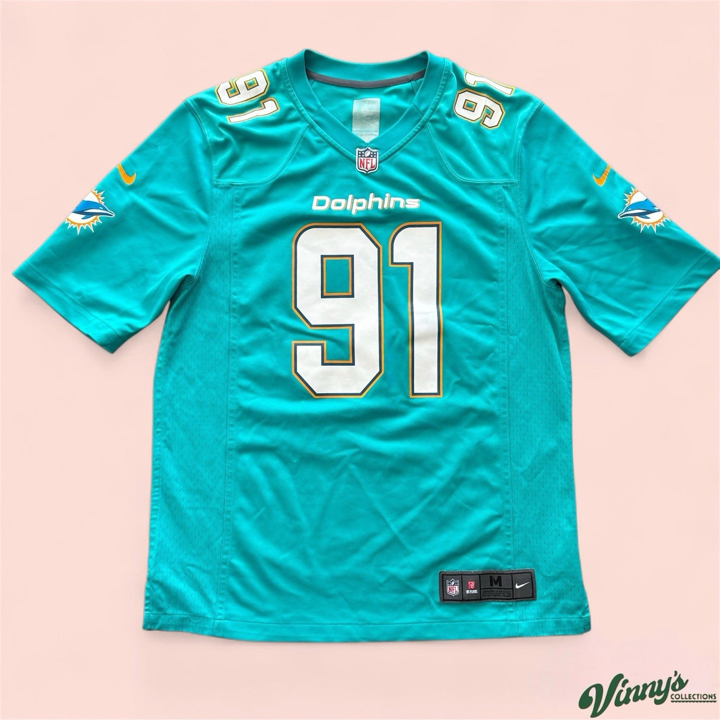 Nike NFL Miami Dolphins Cameron Wake Football Jersey Mens Medium