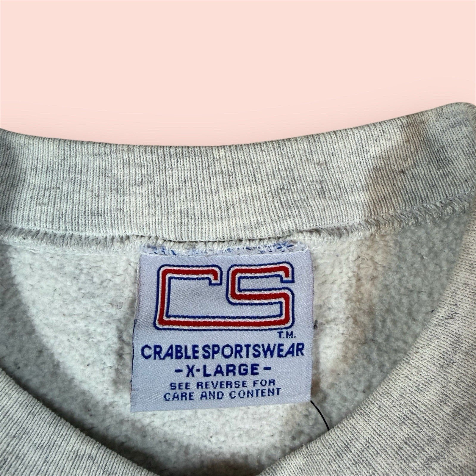 Vintage Crable Sportswear NCAA Georgetown Hoyas College Sweatshirt Mens XL