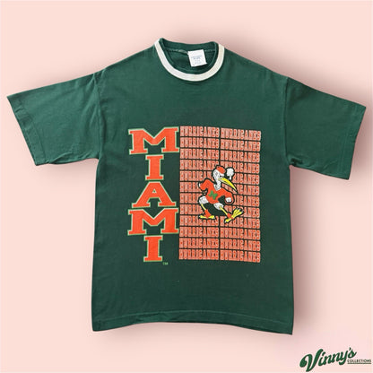 Vintage NCAA Miami Hurricanes College Shirt Mens Large