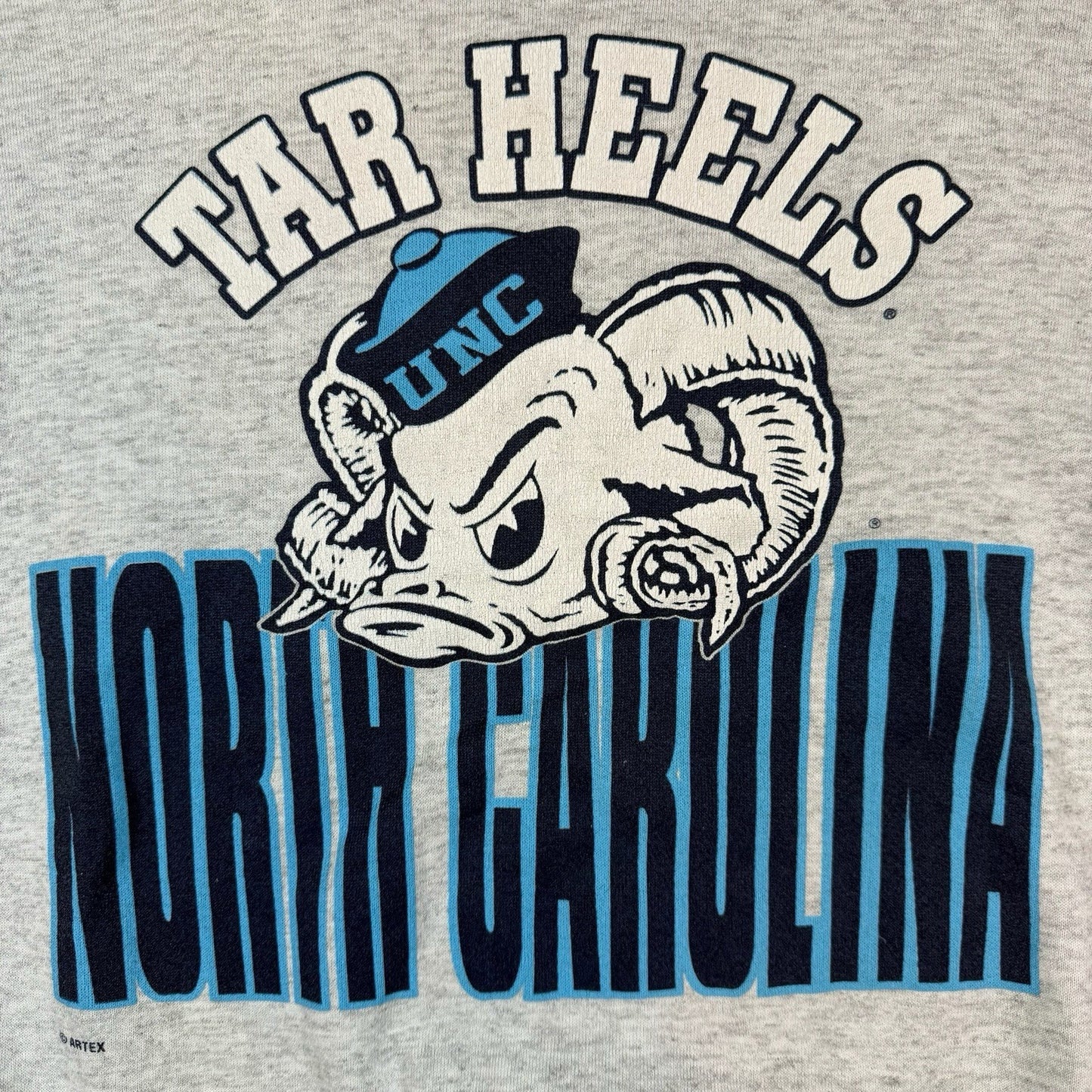 Vintage Artex NCAA North Carolina UNC Tar Heels  College Sweatshirt Mens Large