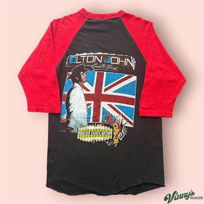 Vintage 1982 Elton John Jump Up! Tour New York Baseball Shirt Mens Medium