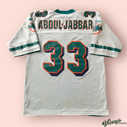 Reebok NFL Miami Dolphins Kareem Abdul Jabbar Football Jersey Mens Large 48
