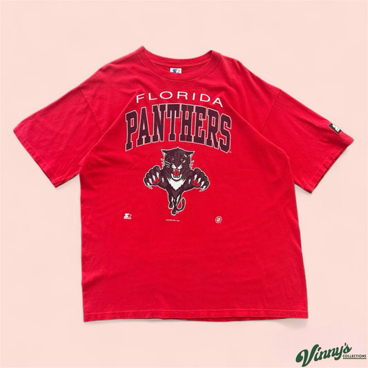Vintage Starter NHL Florida Panthers Hockey Shirt Mens XL