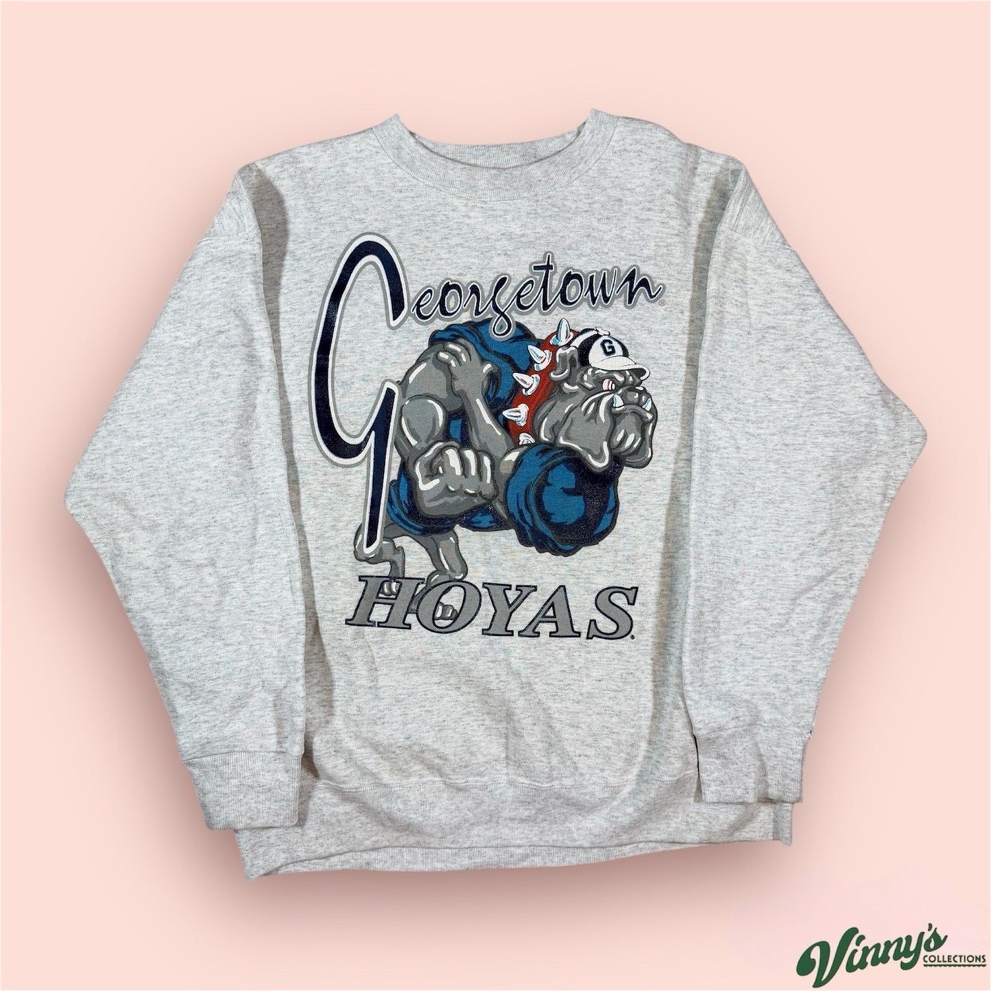 Vintage Crable Sportswear NCAA Georgetown Hoyas College Sweatshirt Mens XL