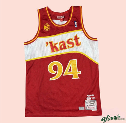 Mitchell Ness NBA Atlanta Hawks OutKast Dungeon 94 Basketball Jersey Mens Medium