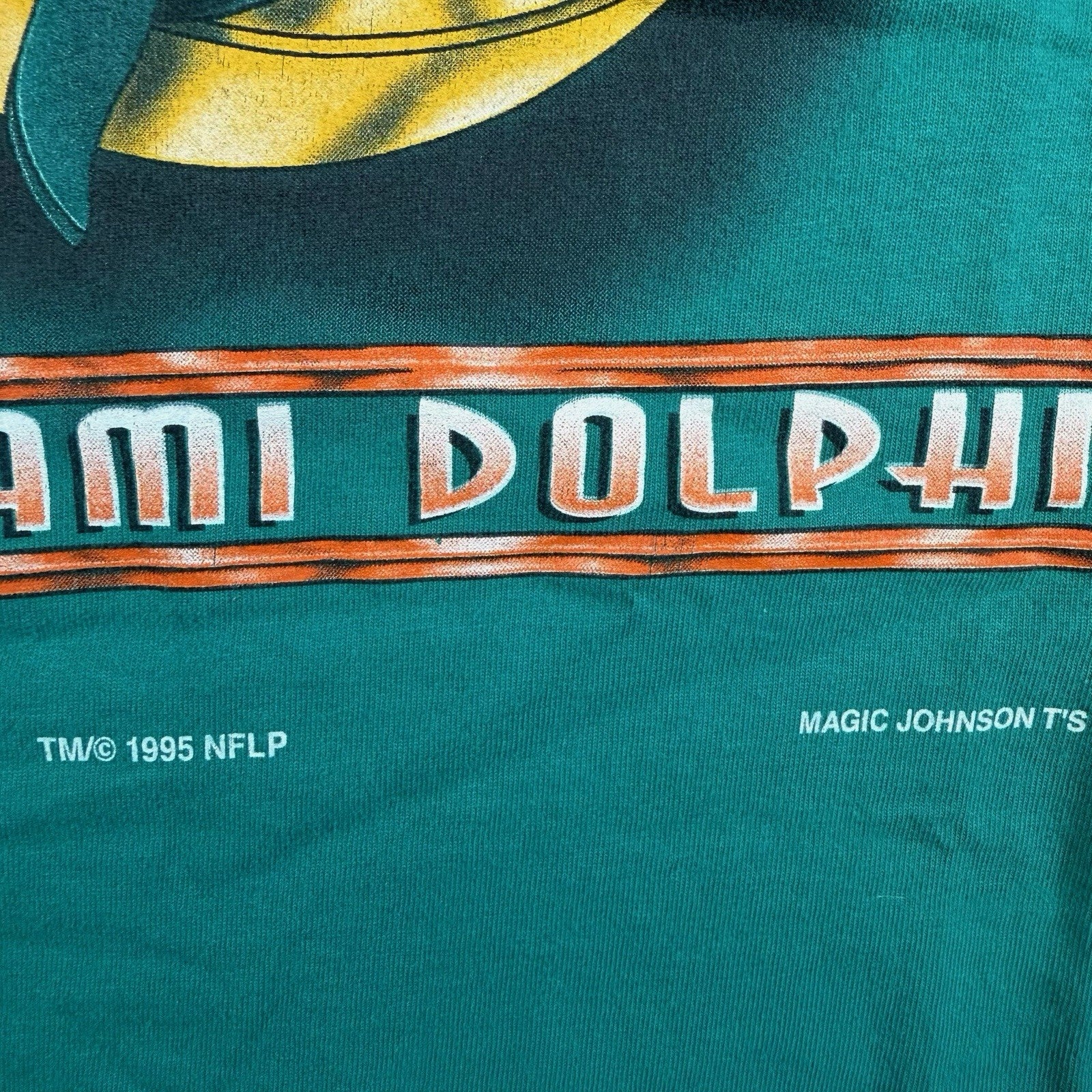 Vintage 1995 NFL Miami Dolphins Football Shirt Mens Medium