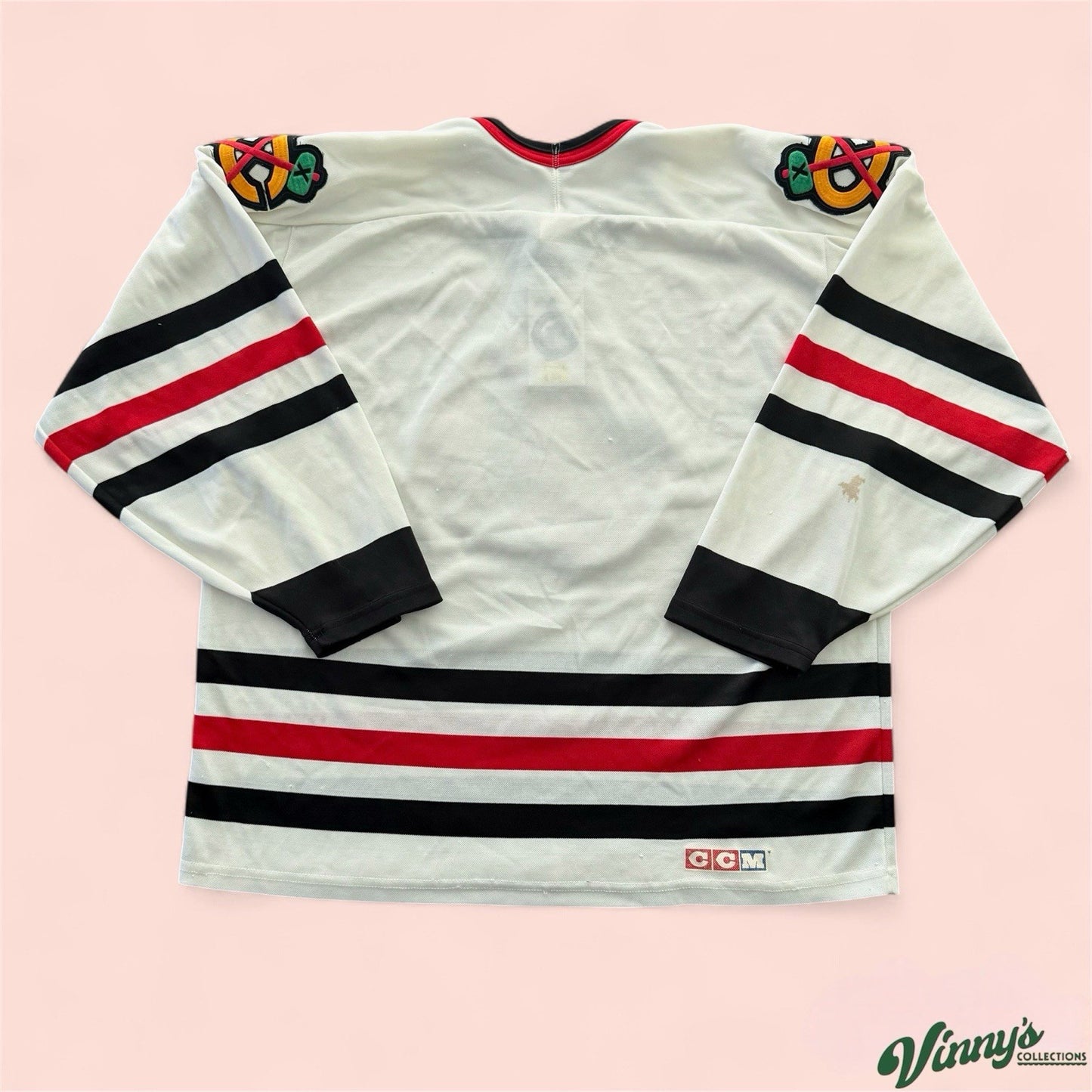 Vintage CCM NHL Chicago Blackhawks Hockey Jersey Mens XL