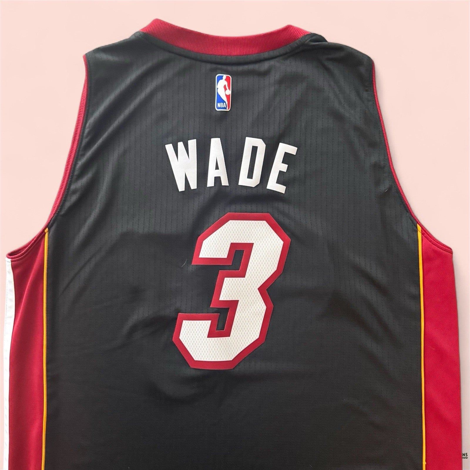 Adidas NBA Miami Heat Dwyane Wade Basketball Jersey Mens XL