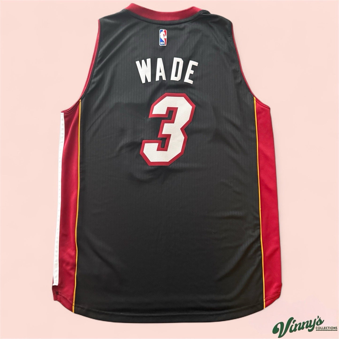 Adidas NBA Miami Heat Dwyane Wade Basketball Jersey Mens XL
