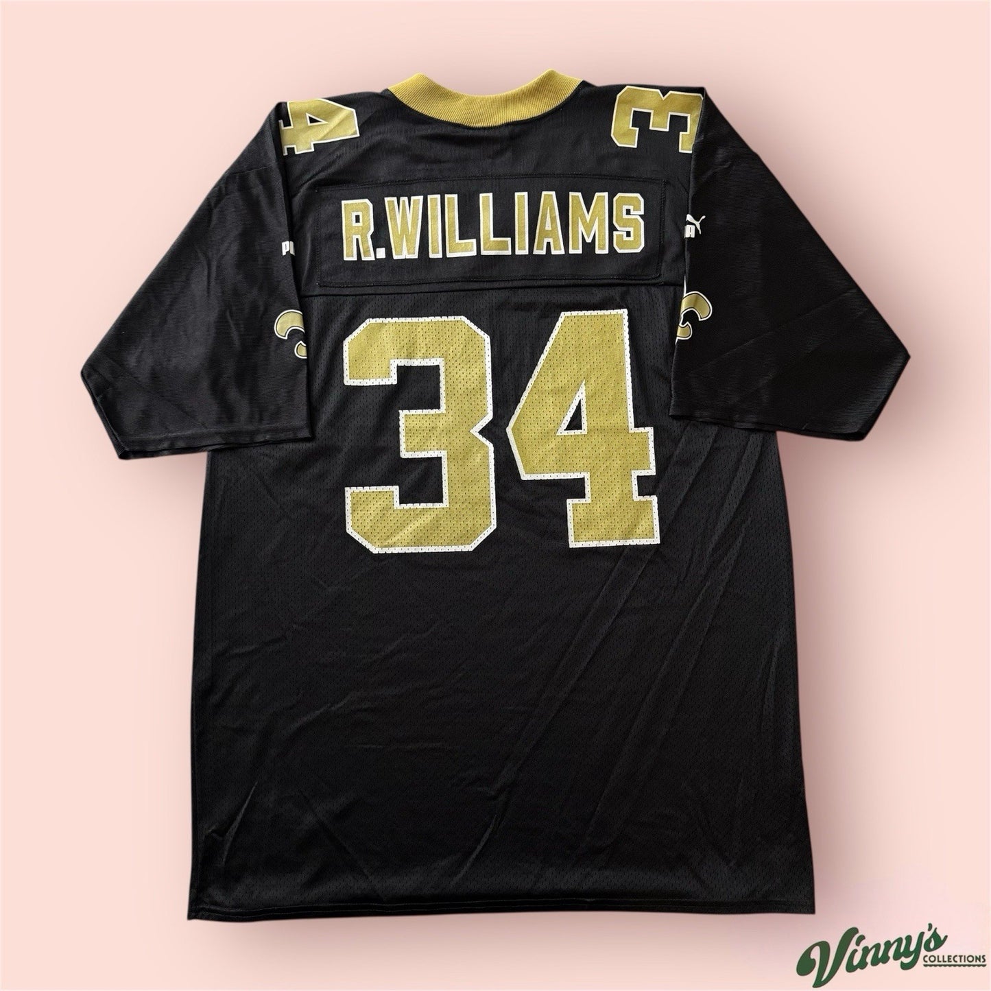 Puma NFL New Orleans Saints Ricky Williams Football Jersey Mens Large