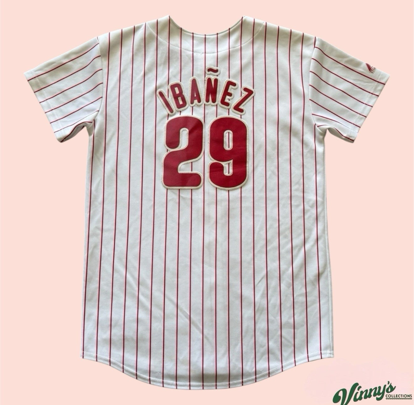 Majestic MLB Philadelphia Phillies Raul Ibanez Baseball Jersey Youth XL