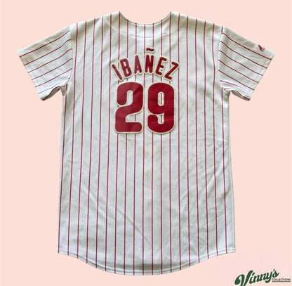 Majestic MLB Philadelphia Phillies Raul Ibanez Baseball Jersey Youth XL
