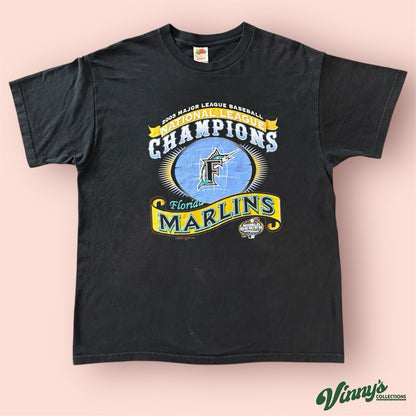 2003 MLB Florida Marlins NLCS Chanpions Baseball Shirt Mens XL