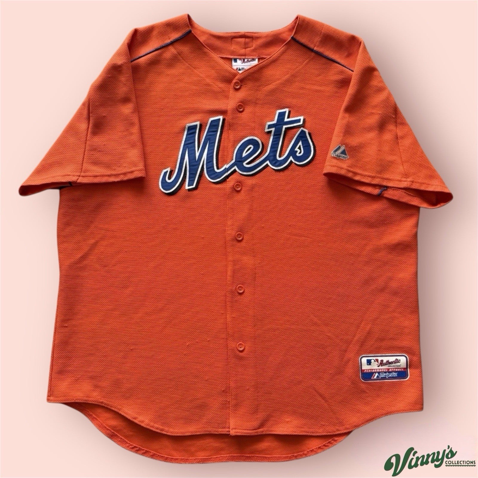 Majestic MLB New York Mets Baseball Jersey Mens XL