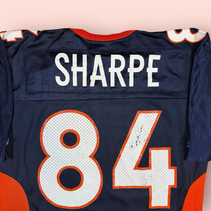 Vintage Champion NFL Denver Broncos Shannon Sharpe Football Jersey Mens 44 Large