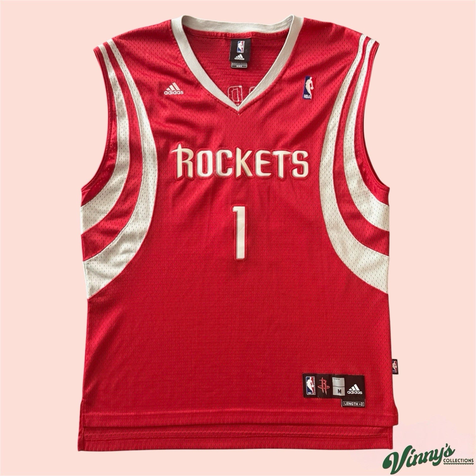 Adidas NBA Houston Rockets Tracy McGrady Basketball Jersey Mens Medium