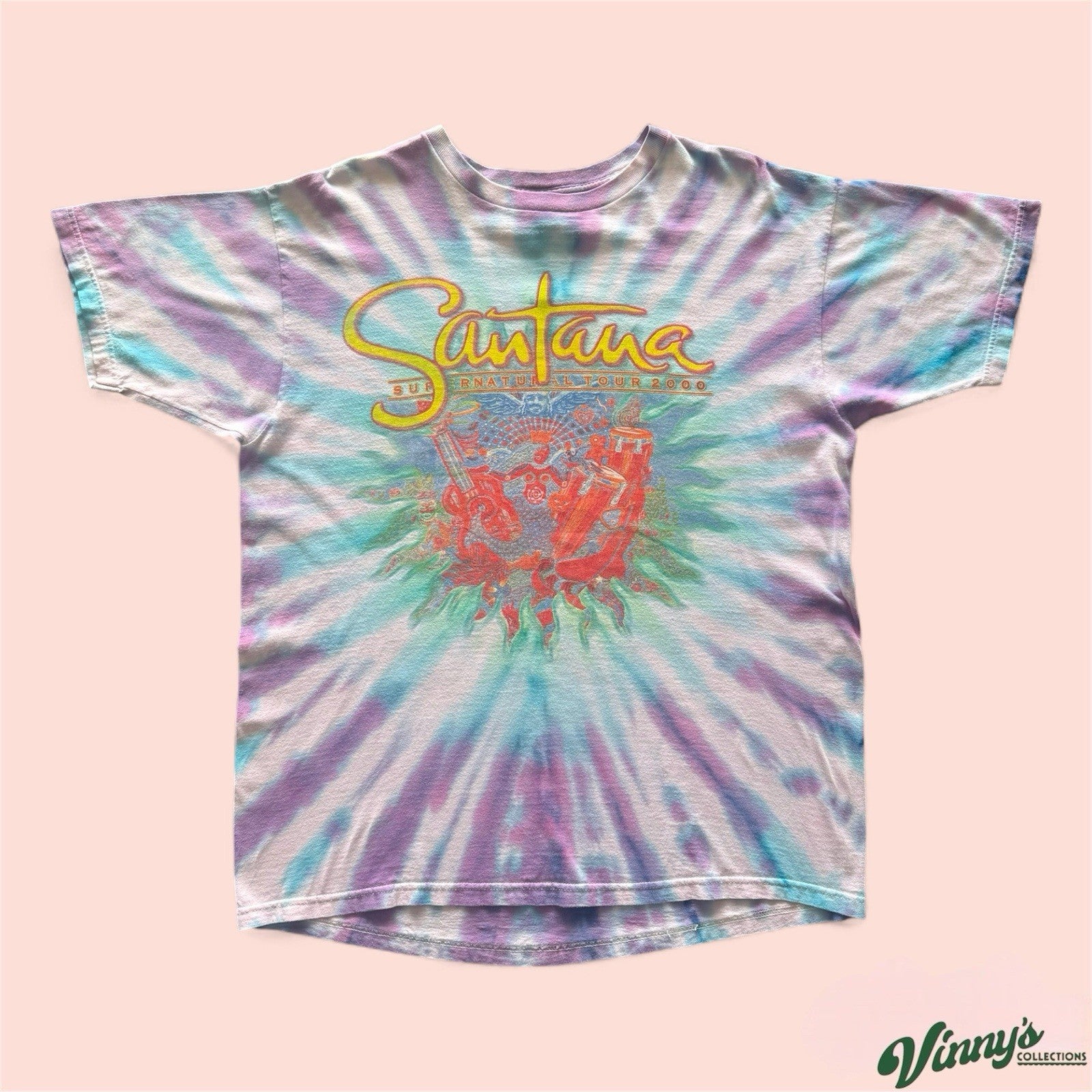 Vintage 2000 Santana Supernatural Tour Shirt Mens XL