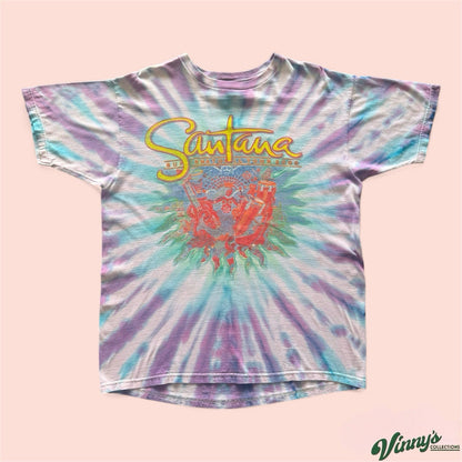 Vintage 2000 Santana Supernatural Tour Shirt Mens XL