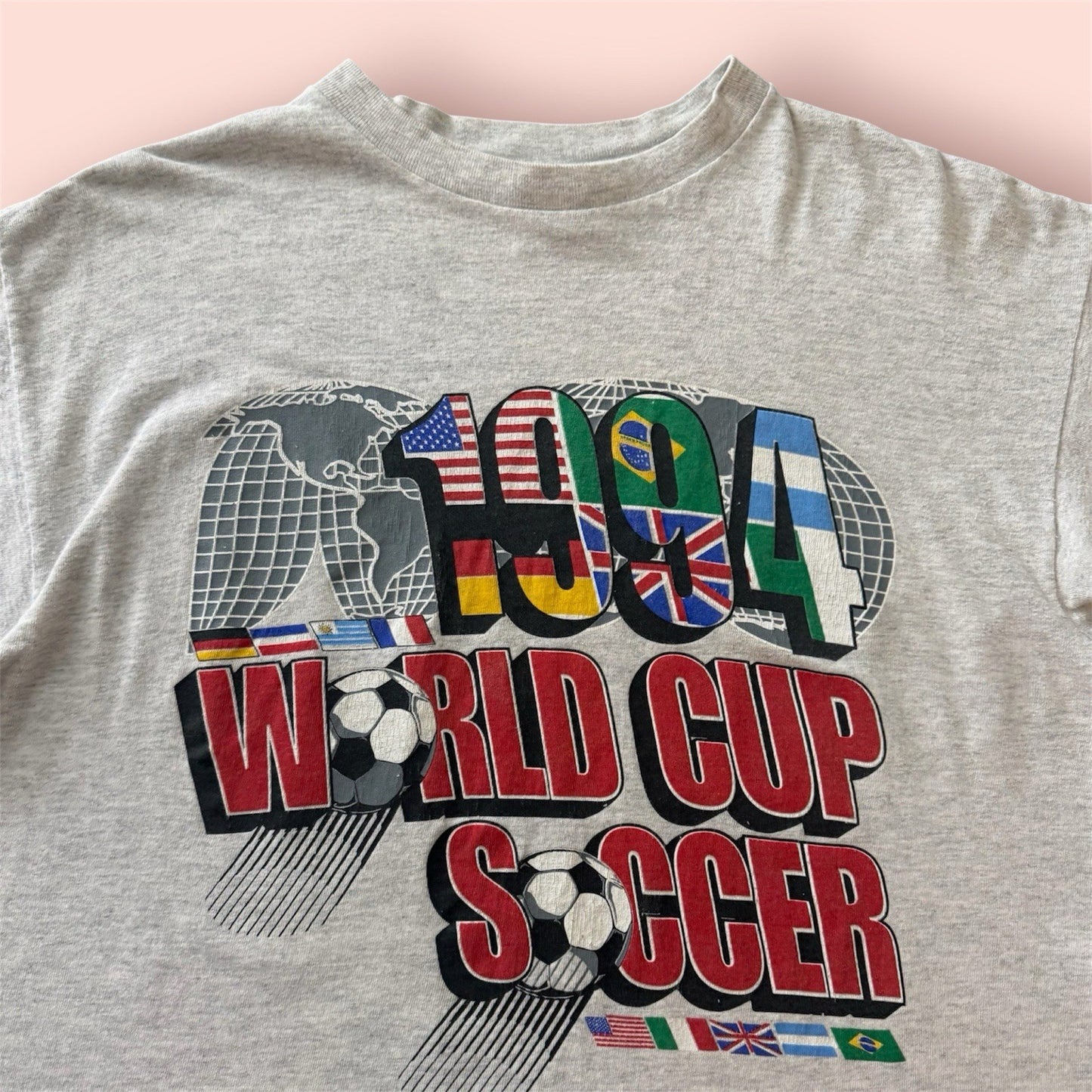 Vintage 1994 FIFA USA World Cup Globe Soccer Shirt Mens XL
