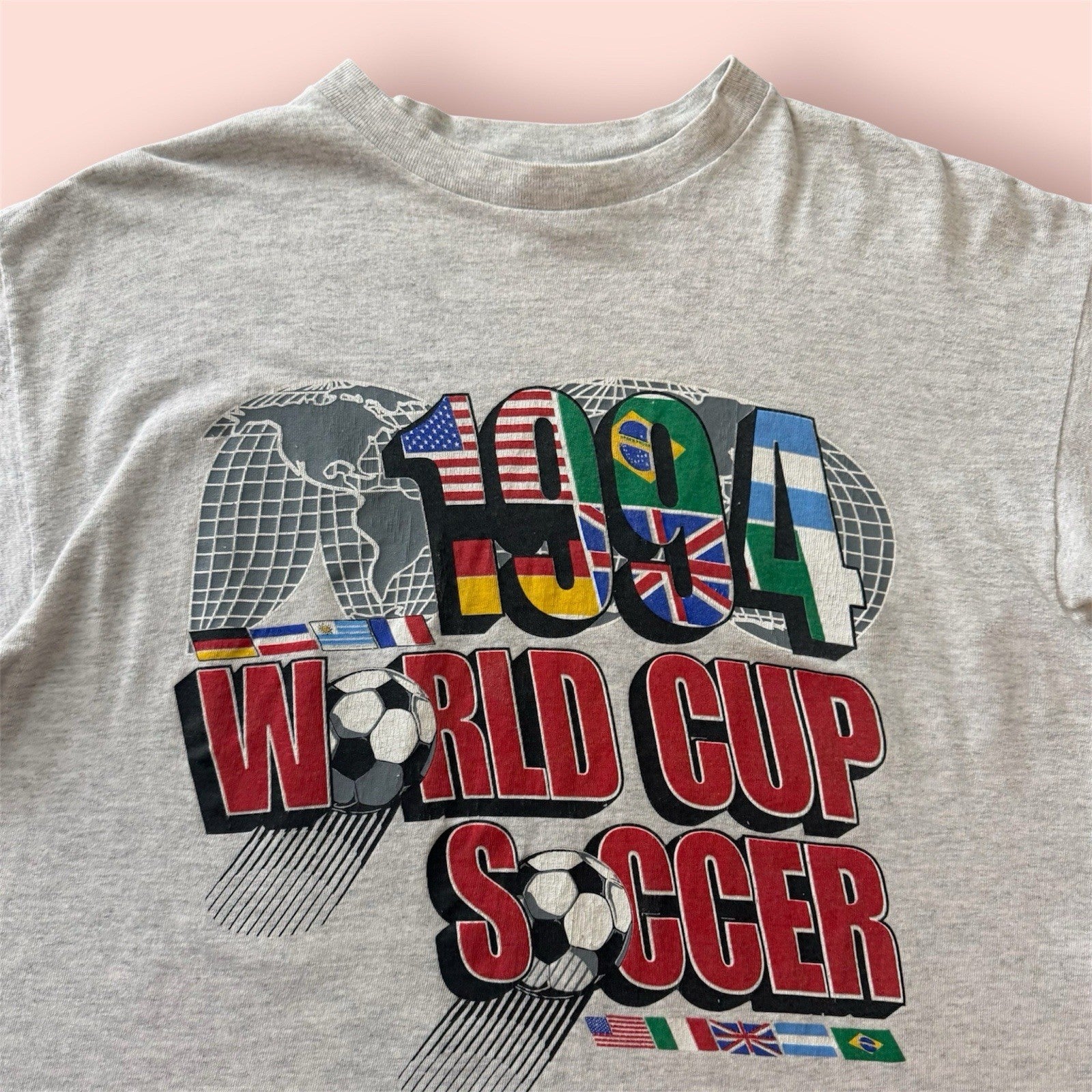Vintage 1994 FIFA USA World Cup Globe Soccer Shirt Mens XL