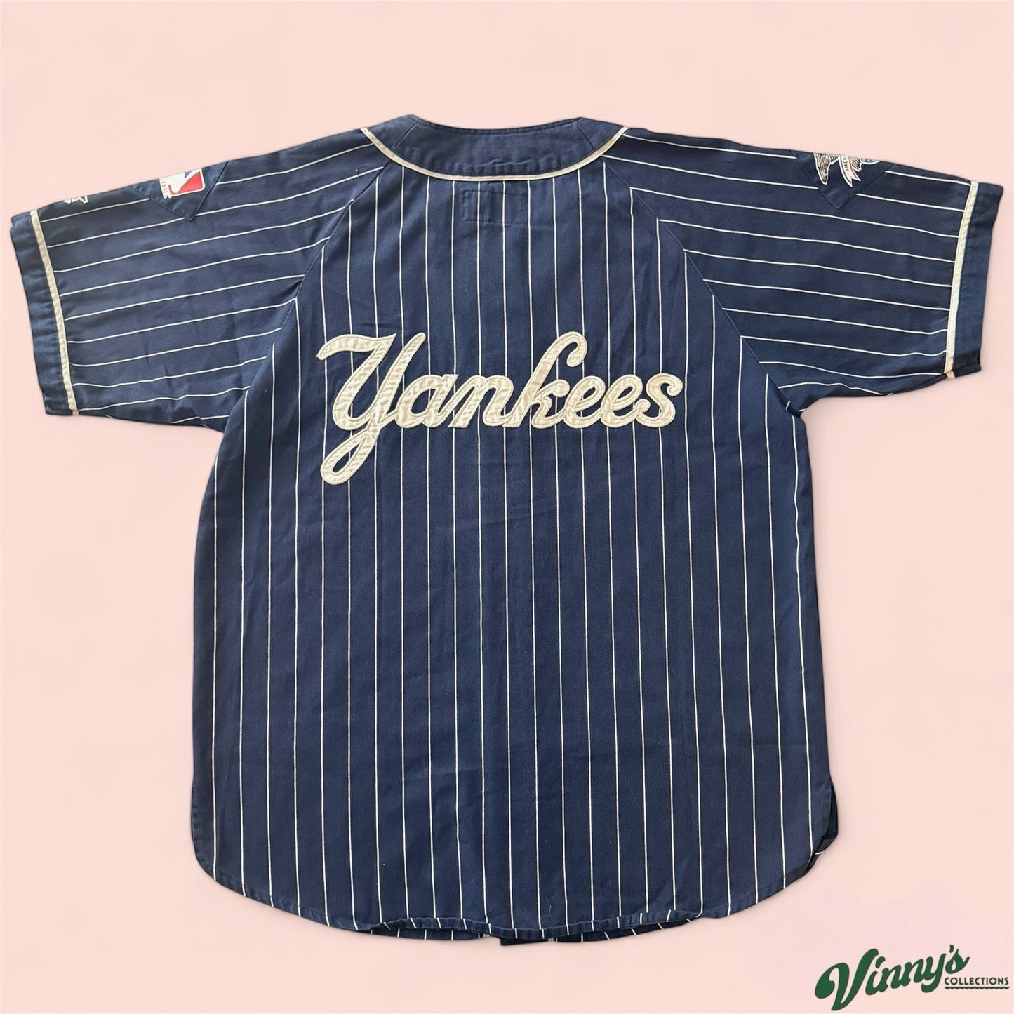 Vintage Starter MLB New York Yankees Baseball Jersey Mens Large