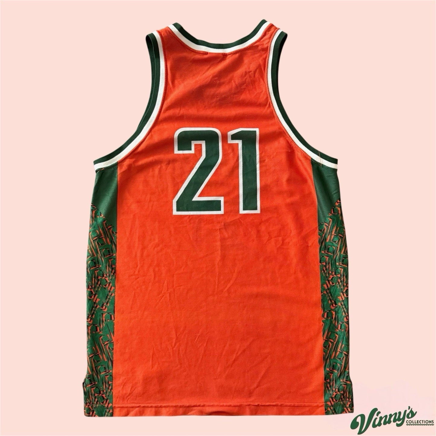 Nike NCAA Miami Hurricanes #21 College Basketball Jersey Mens XL