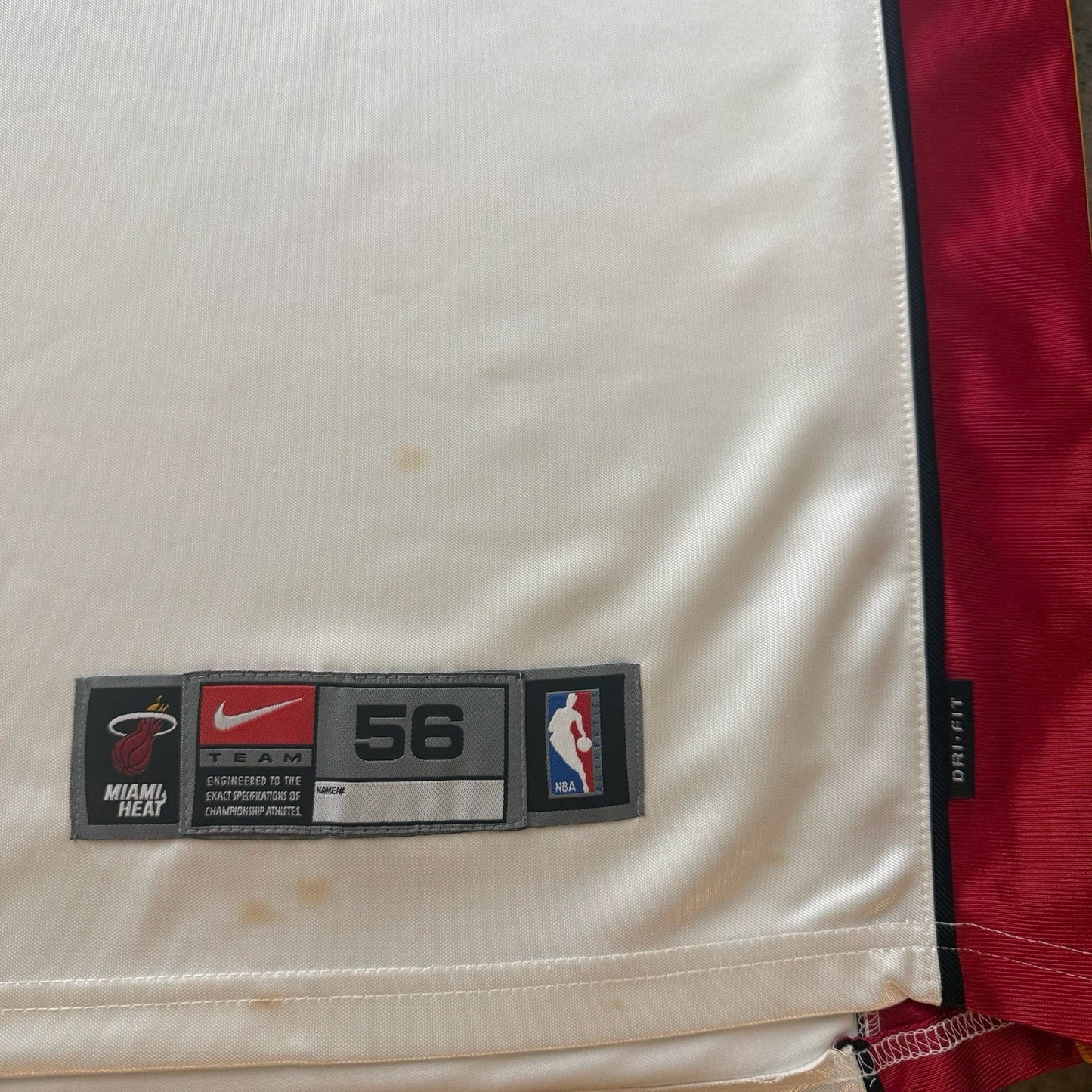 Nike NBA Miami Heat Dwyane Wade Basketball Jersey Mens 56 3XL