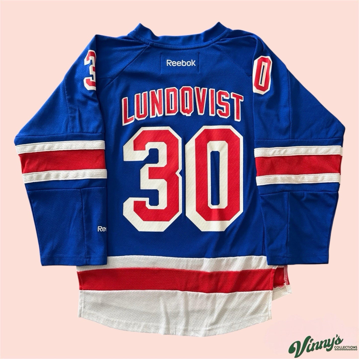 Reebok NHL New York Rangers Henrik Lundqvist Hockey Jersey Youth Kids Small