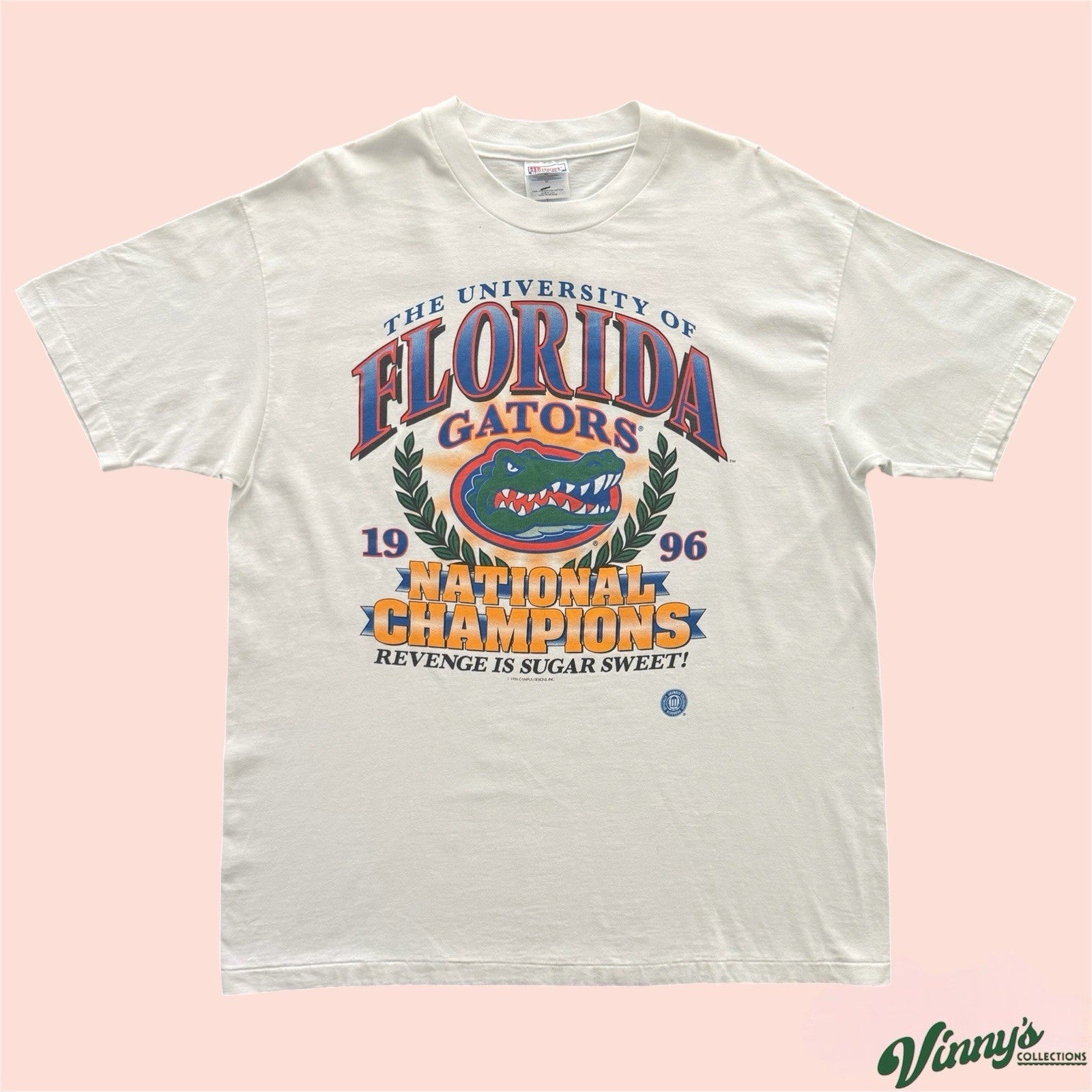 Vintage 1996 NCAA Florida Gators National Champions College Shirt Mens XL
